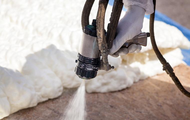 installing Spray Foam Insulation